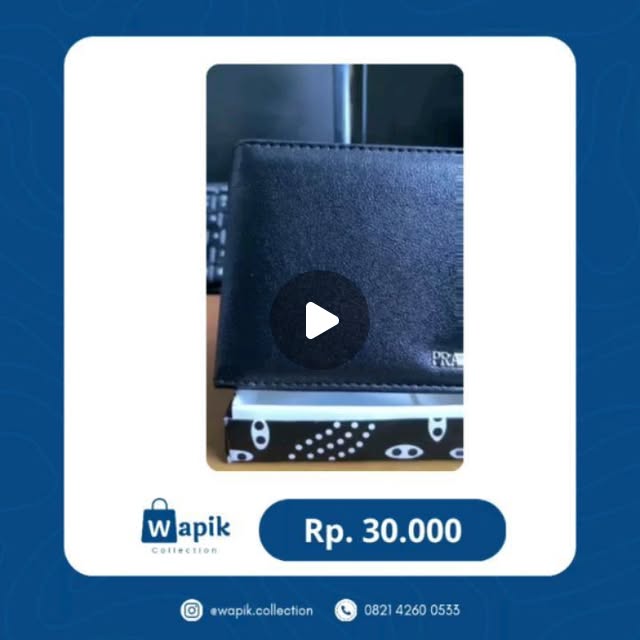 Dompet Kulit Sintetis Bifold