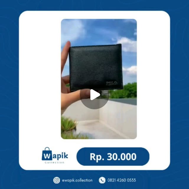 Dompet Pria Kulit Bifold